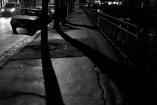 photo noir et blanc du boulevard Kerguelen à quimper