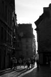 photo noir et blanc de la rue kereon à quimper
