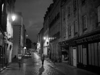 photo noir et blanc de la rue du Frout à Quimper